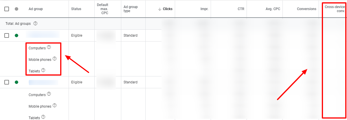 device triggered conversions google ads