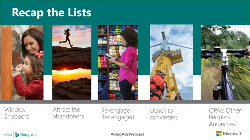 remarketing lists bingads