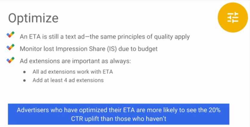 optimize expanded text ads