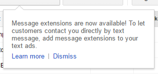 message extension available
