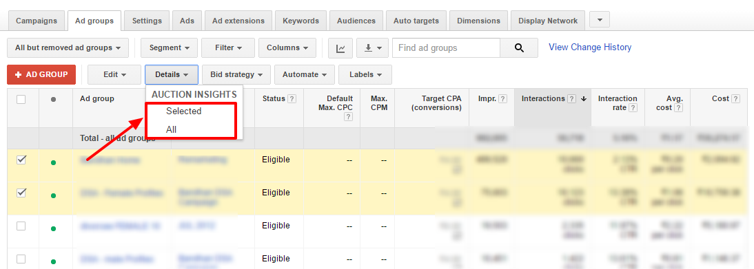 find competitors adwords