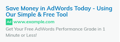 ideal ad adwords