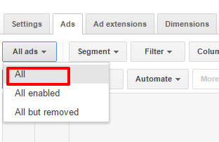 show all ads