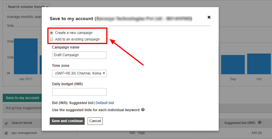 add keywords - Bing Ads Keyword Planner