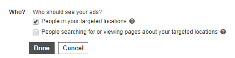 advanced location targeting bing ads