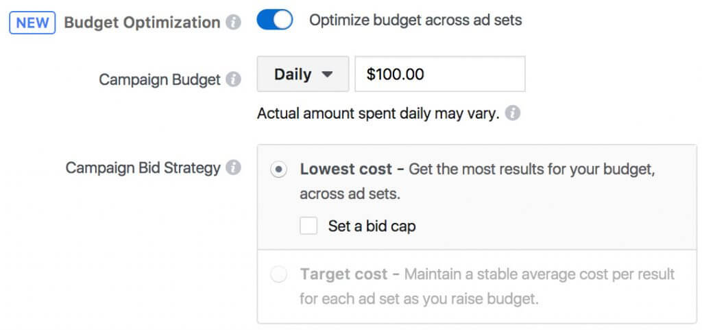 facebook budget optimization