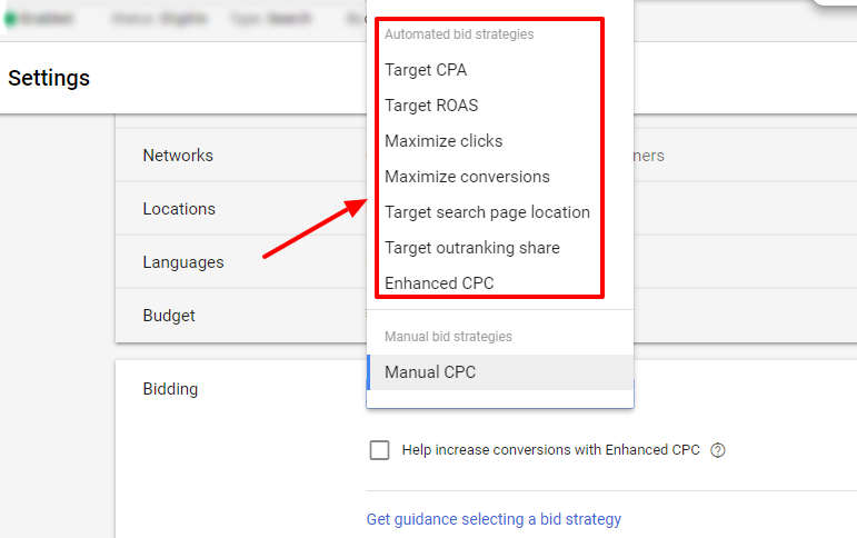 automated bidding strategy adwords