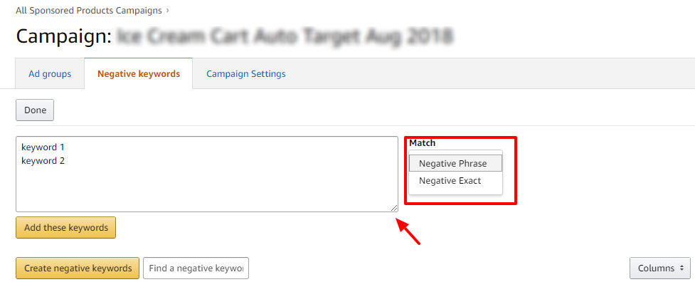 Amazon Ads Negative Keyword Match Types Karooya Amazon Ads Negative Keyword Match Types Karooya