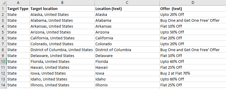 geo ad customizer data feed