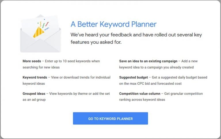 google keyword planner