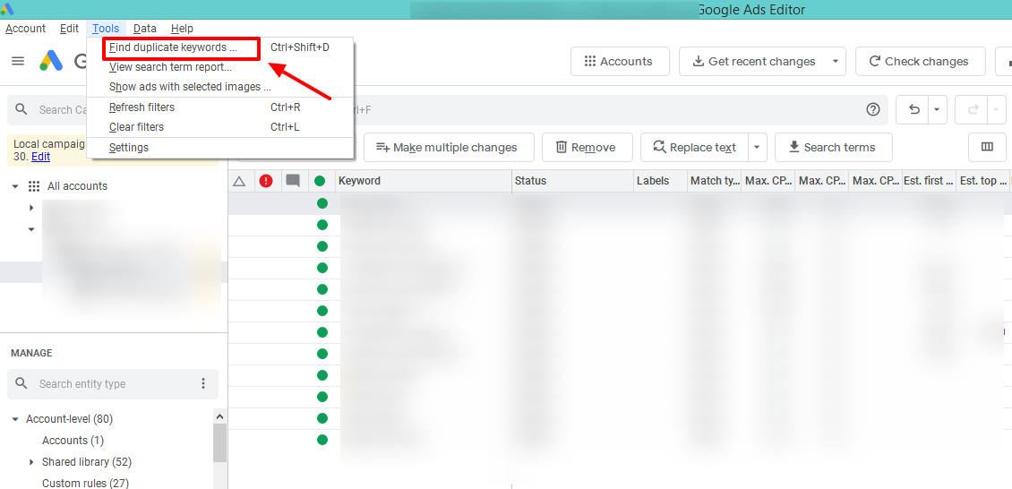 How To Remove Duplicate Keywords In Google Ads Karooya