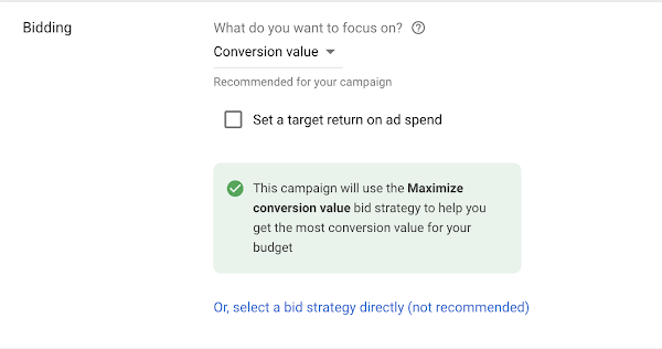 maximum conversion value google ads