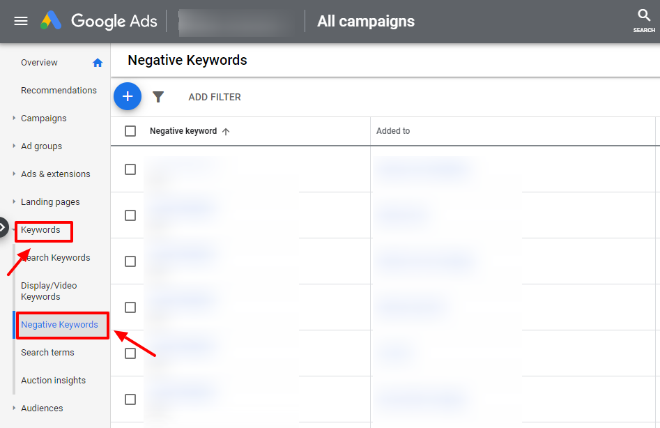 How To Remove Negative Keywords in Google Ads? - Karooya