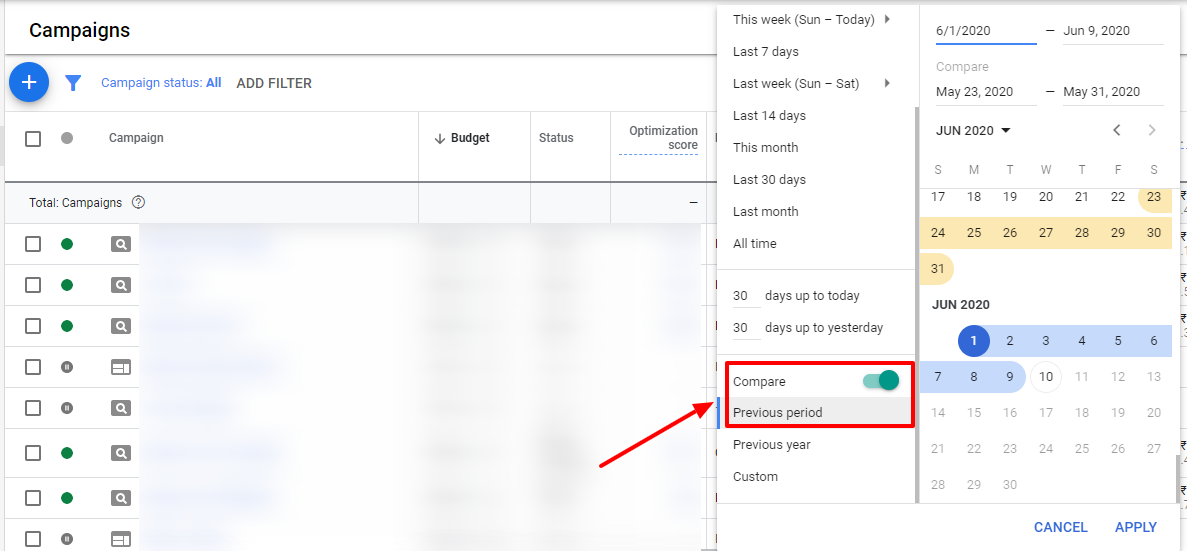 compare date range google ads compare date range google ads