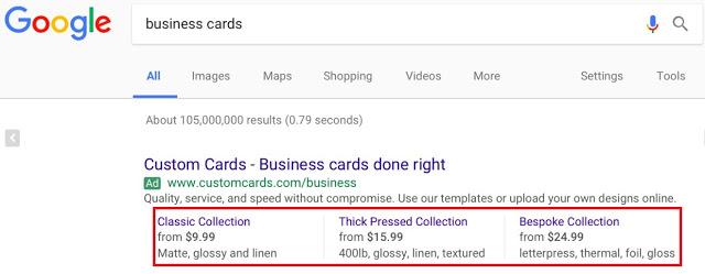 Google Ads price extension to improve performance