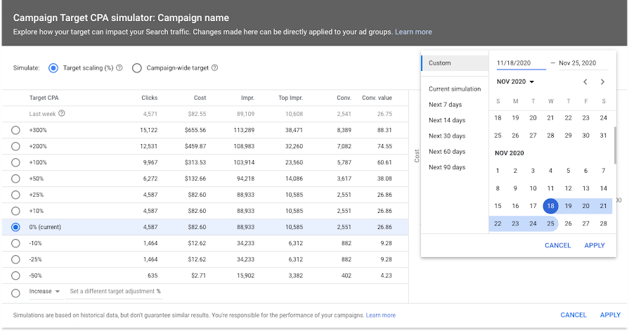 Smart bidding features