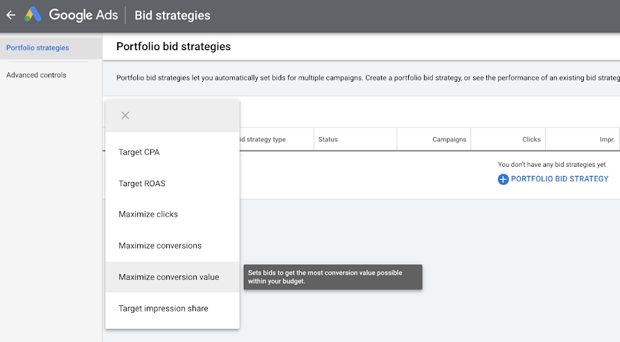 Portfolio Bid Strategy