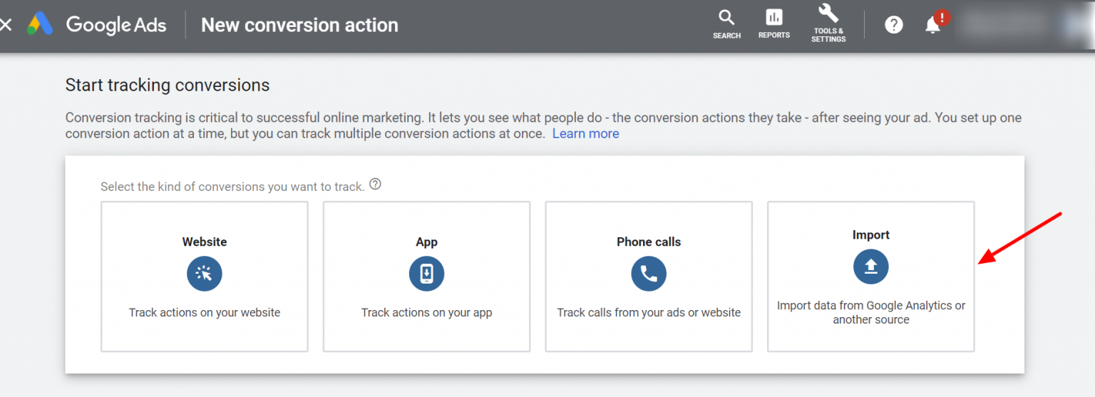 Import google