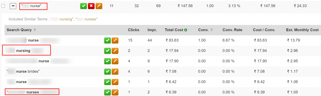 negative keyword close variant karooya negative keywords tool