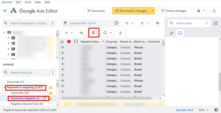 How To Remove Negative Keywords in Bulk From Your Google Ads Account ...