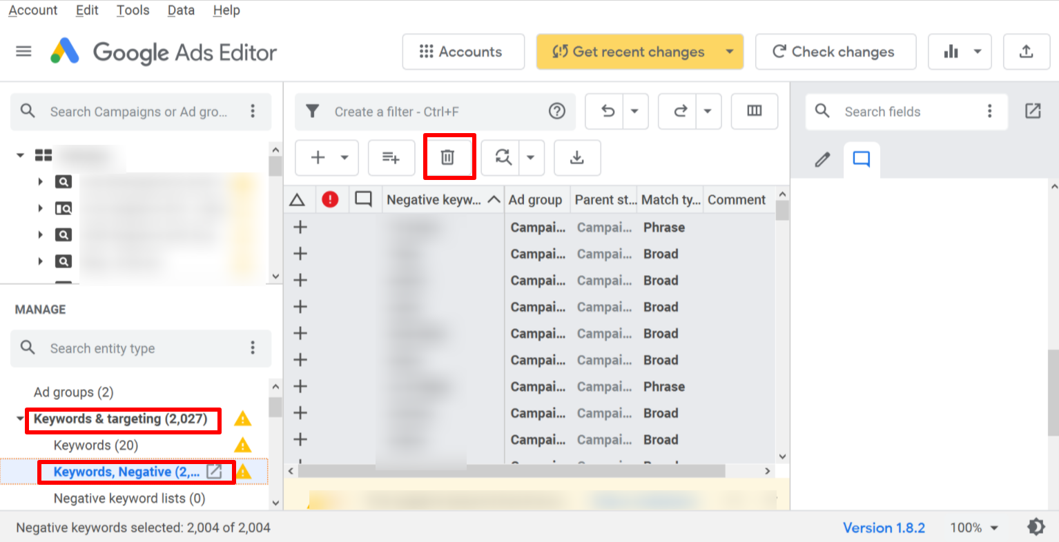 How To Remove Negative Keywords in Bulk From Your Google Ads Account - Karooya