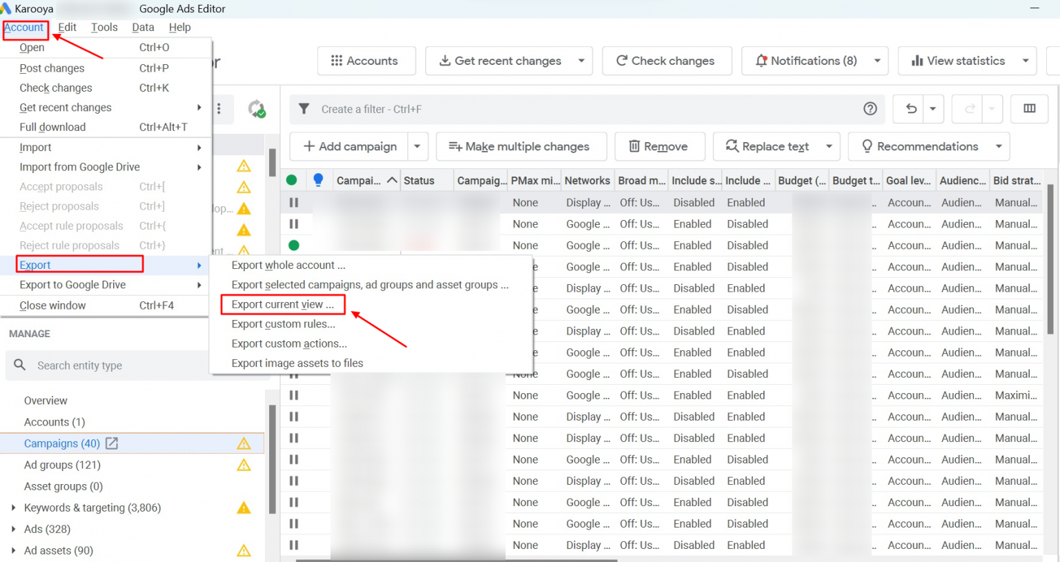 Adding campaign name and ad group name in bulk as custom parameter ...