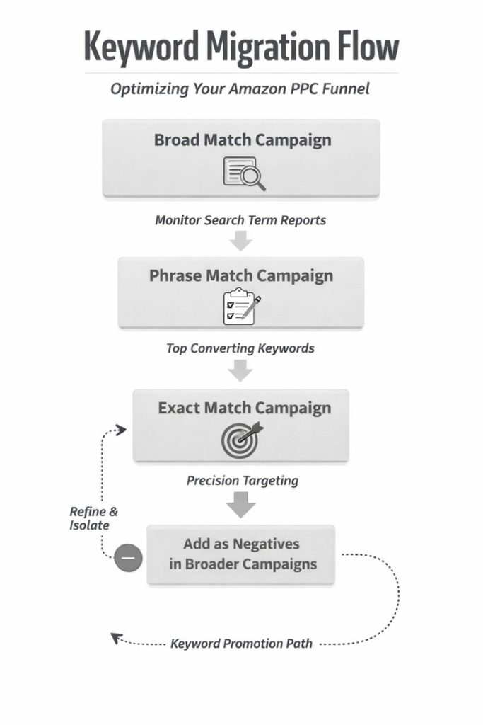optimize amazon ads with match type campaign strategy